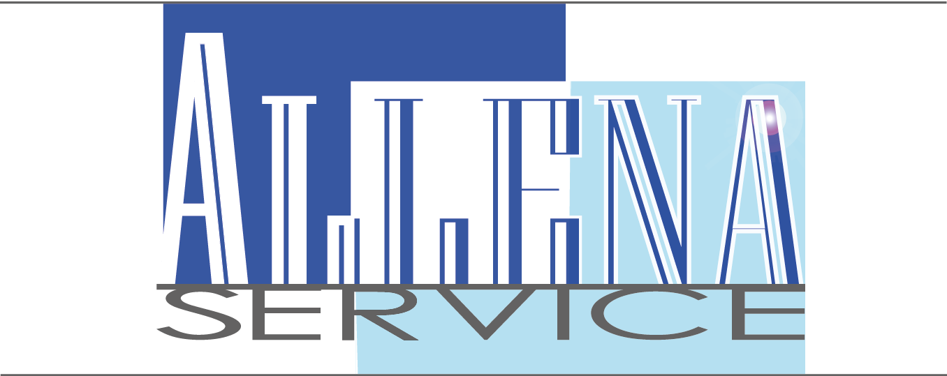 Allena Service - official logo blue style