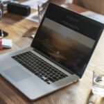 Blog on a laptop screen mockup